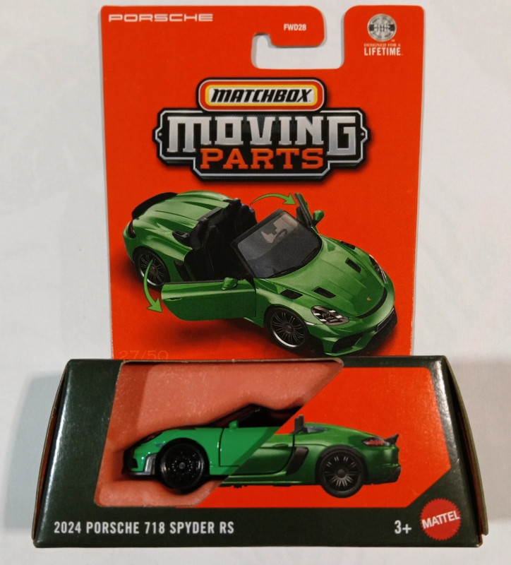 Matchbox Porsche 718 Spyder RS Verde