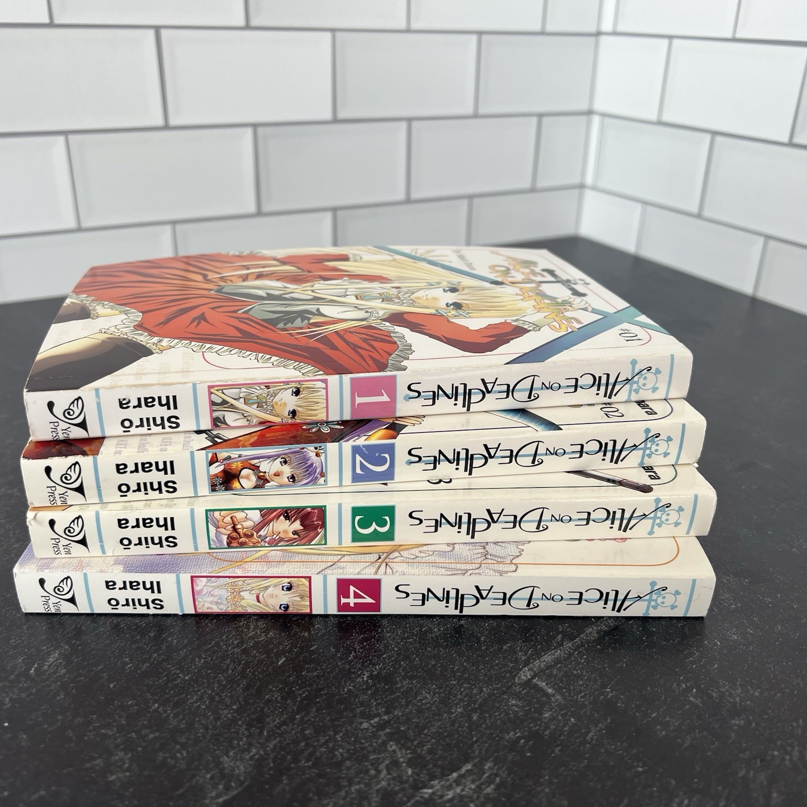Lotto manga Alice on Deadlines serie inglese completa Yen Press vol. 1 - 4 Ihara