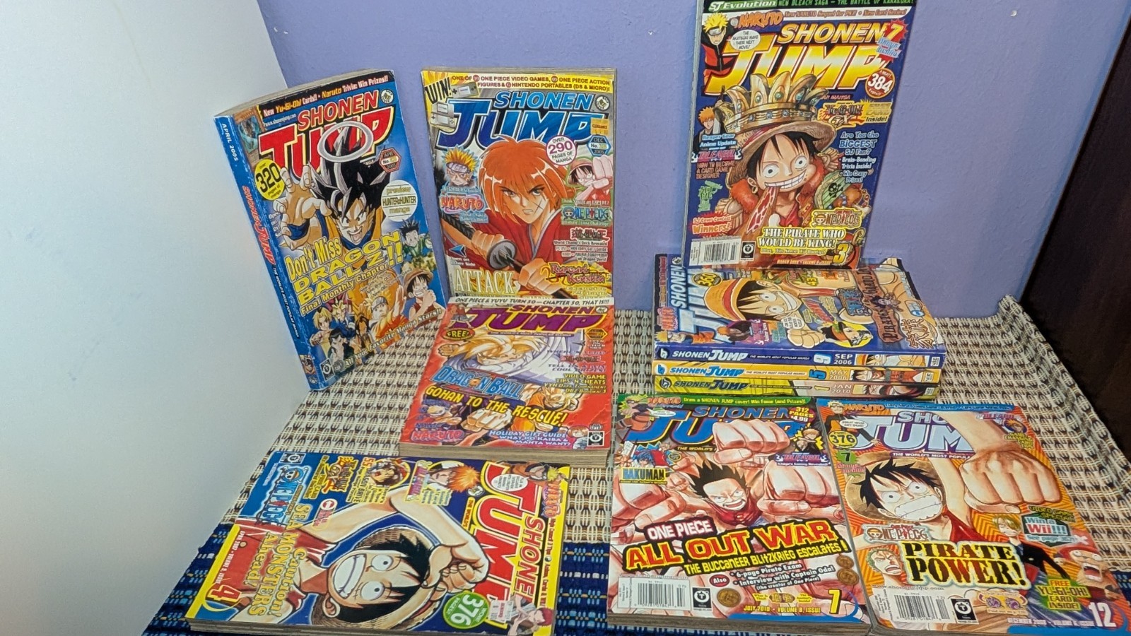 Shonen Jump Magazine Manga Lotto di 11 Numeri (Carte Mancanti) Pls Leggi Descrizione