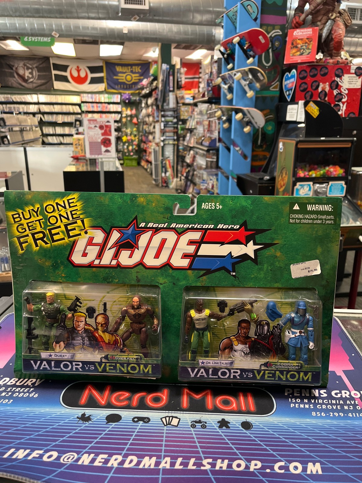 GI Joe: Valor vs. Venom Duke & Overkill + Dr. Link Talbot & Cobra Commander BOGO