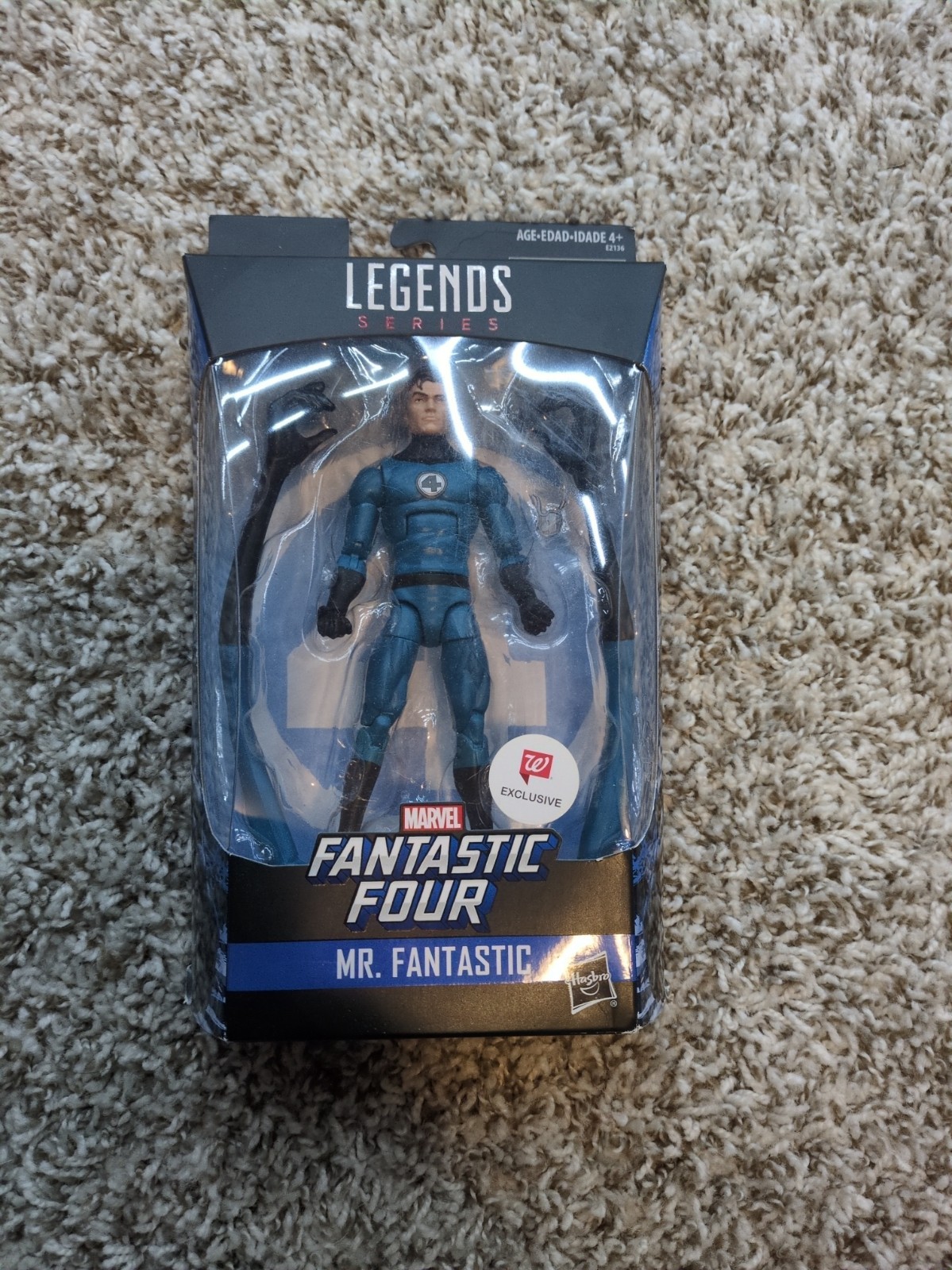 Hasbro Fantastici Quattro Leggende Marvel Mr. Fantastica action figure esclusiva