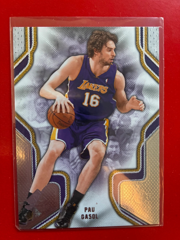 Carta Pau Gasol - GameUsed Upper Deck NBA Temporada 2009-10 Lakers