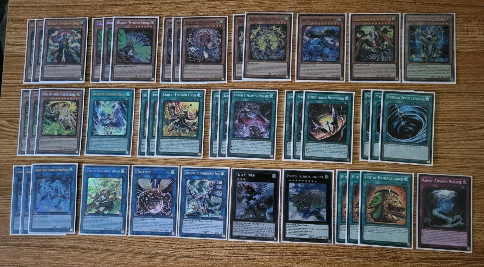 Yugioh Radiant Typhoon Deck Core (Swen, Shiina, Krosea, Eldam, Chant, Totem)