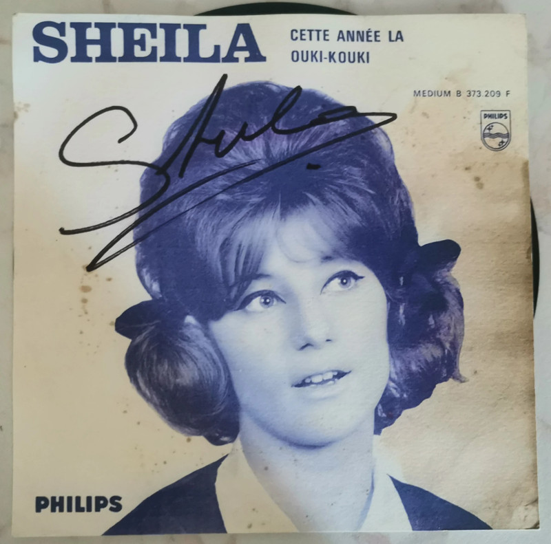 Sheila 45 tours juke-box copie encart
