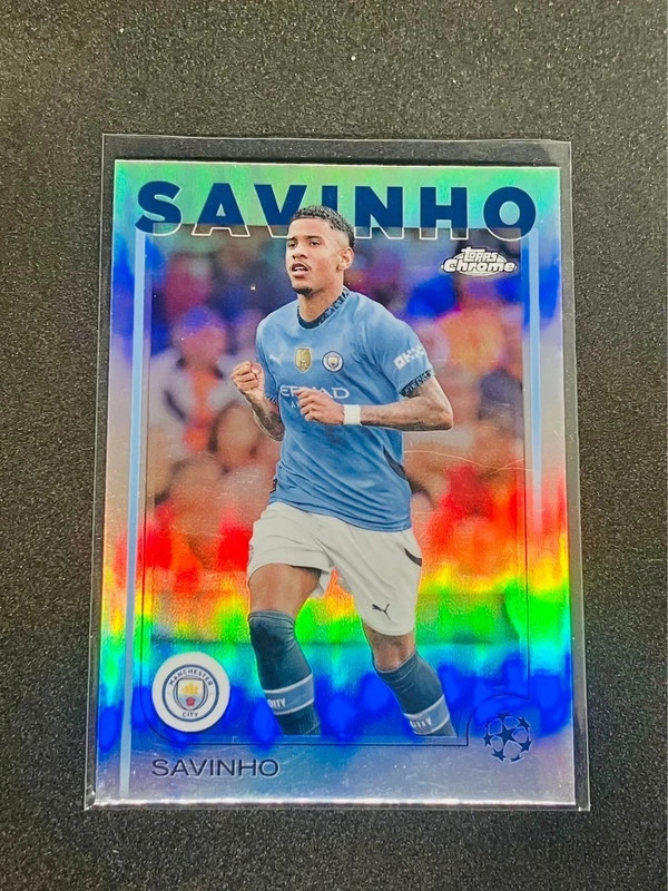 2024-25 Topps Chrome Uefa UCC - Savinho Manchester City Refractor