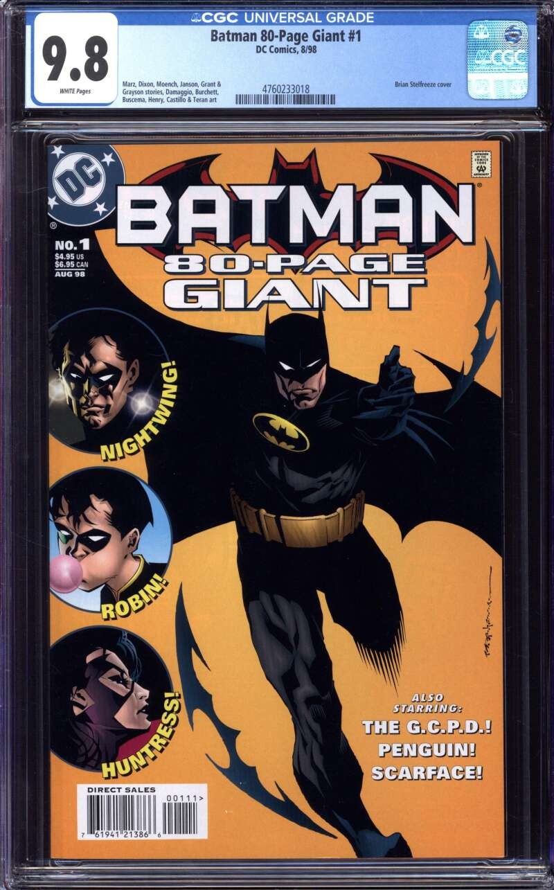 BATMAN 80-PAGE GIANT #1 CGC 9.8 WHITE PAGES // DC COMICS 1998