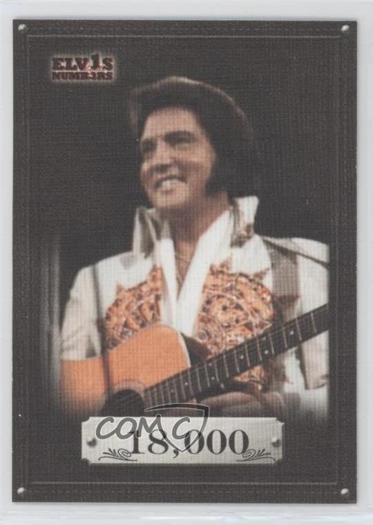 2008 Press Pass Elvis by the Numbers Canvas Elvis Presley #34 1n0