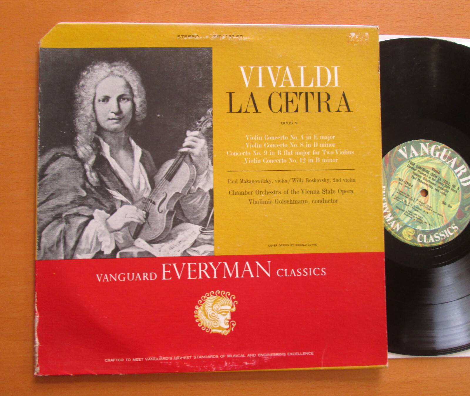 SRV-159SD Vivaldi La Cetra Op. 9 Violin Concerto Makanowitzky Golschmann STEREO 