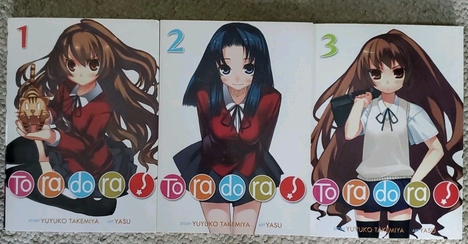 Toradora! Light Novel volumi 1, 2, 3 inglese 
