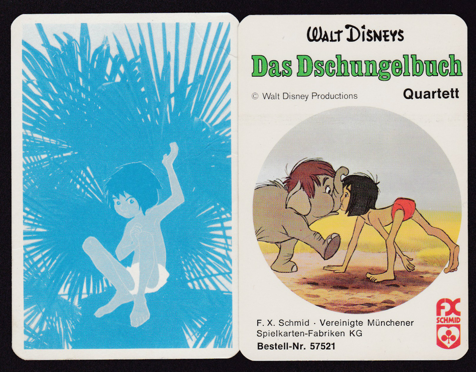 Set 36 carte tedesco Walt Disney Il libro della giungla 1967