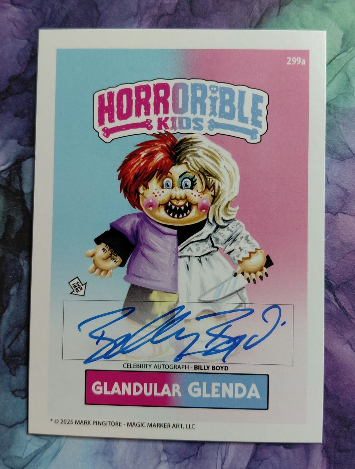 Horrorible Kids - Authentic Celebrity Autograph Card "BILLY BOYD" #08/25