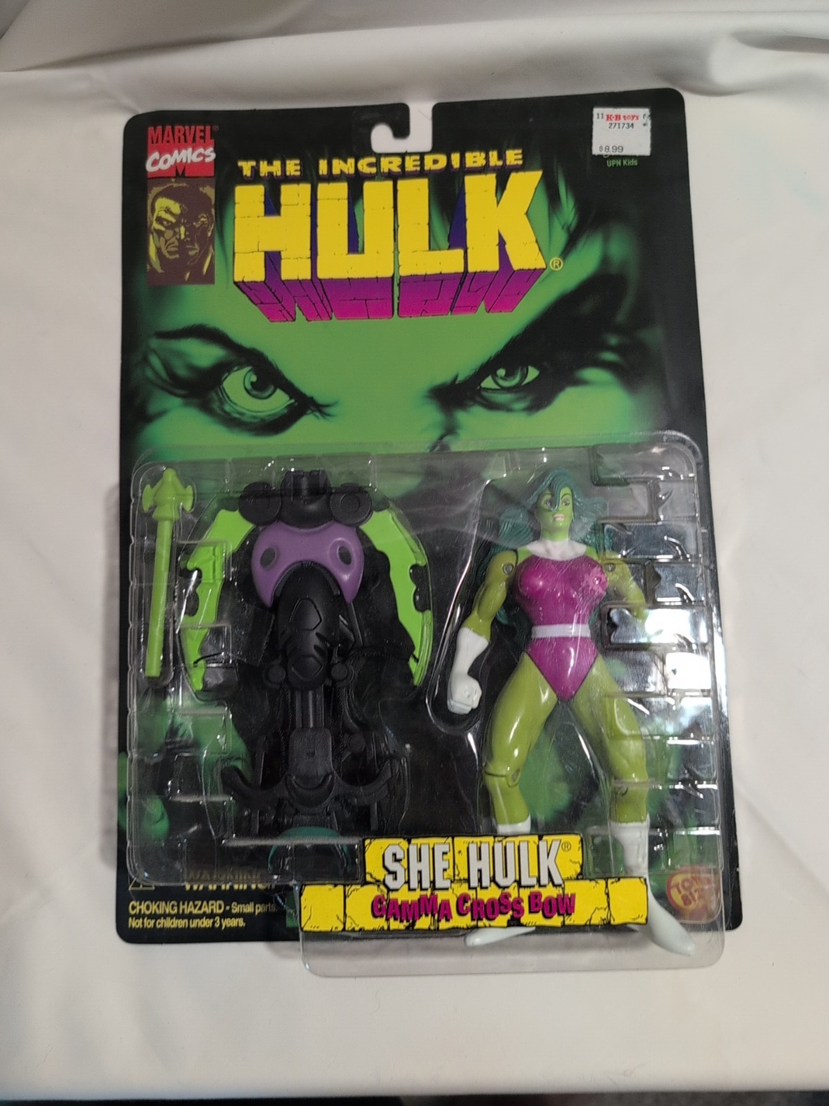 New 90s Toy Biz The Incredible Hulk She Hulk Gamma Crossbow Action  Figure Sku6