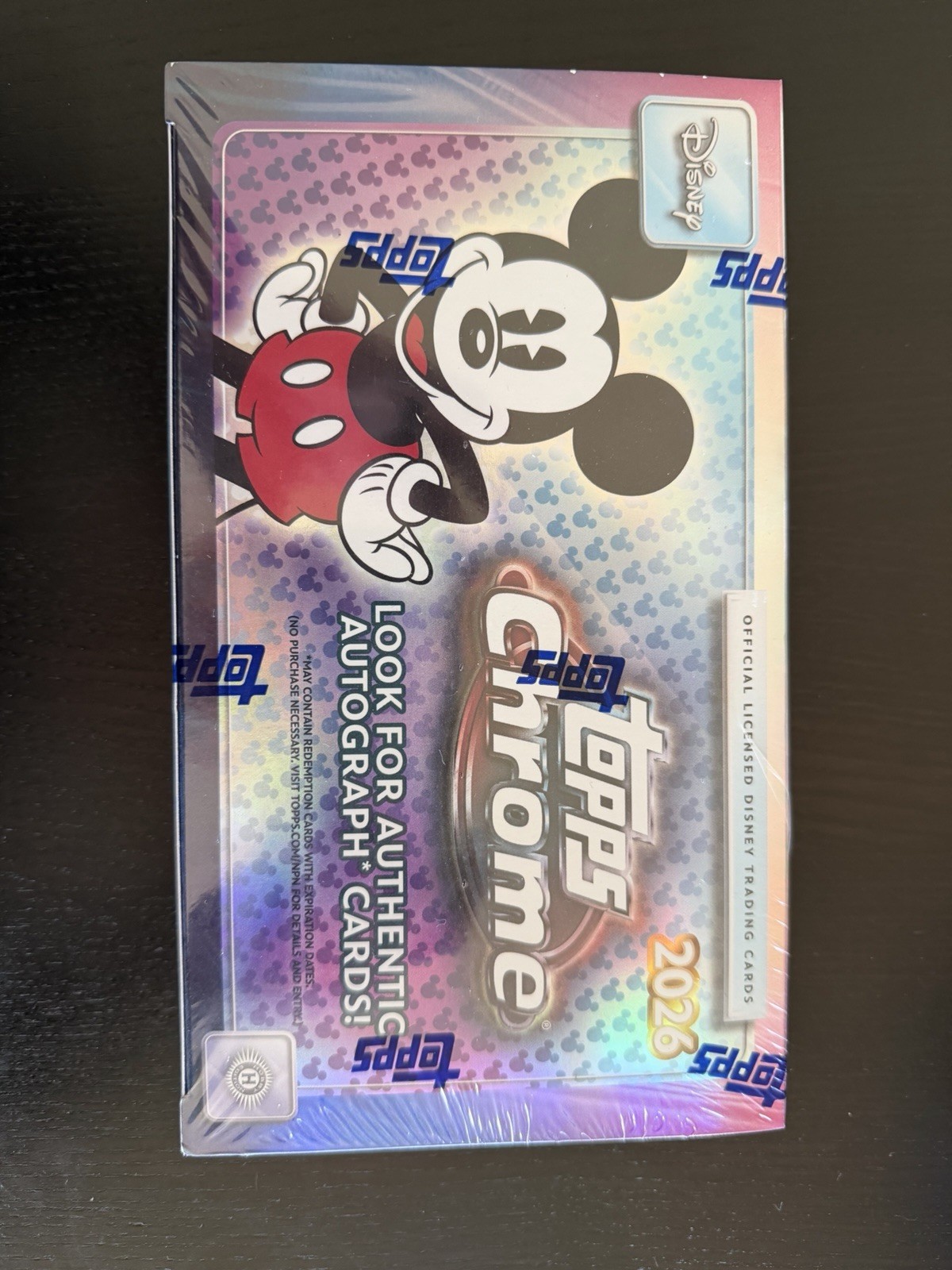 2026 Topps Chrome Disney Factory Scatola sigillata per hobby *NUOVA E SIGILLATA*