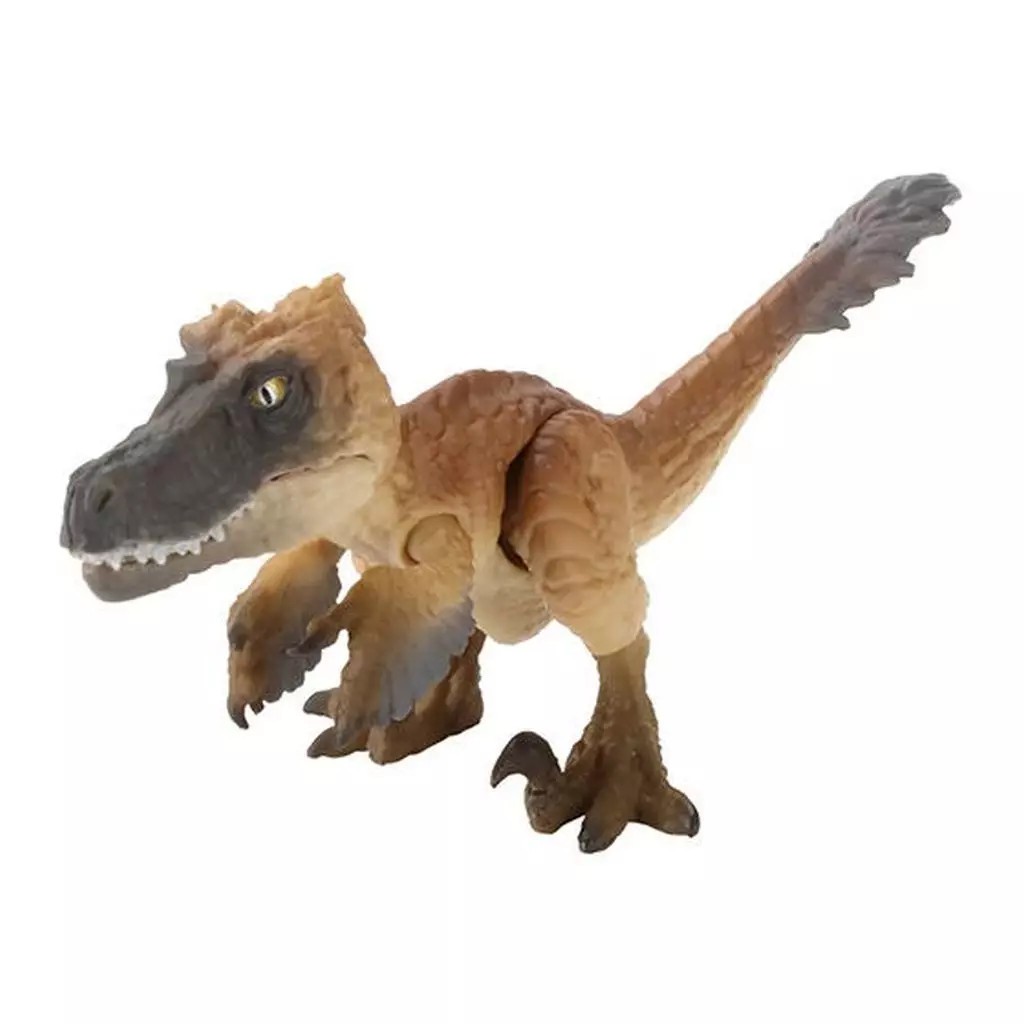 Minifigure Velociraptor Light da collezione dell'enciclopedia illustrata di Crea