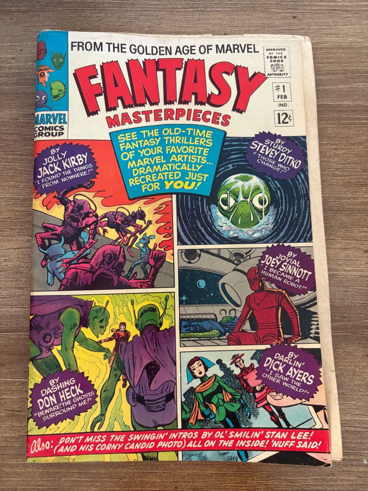 Fantasy Masterpieces # 1 VG fumetto Marvel Jack Kirby Steve Ditko 18 J477