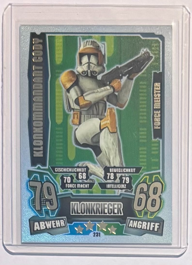 Comandante dei Cloni Cody Force Master Star Wars Force Attax Clone Wars Serie 4 