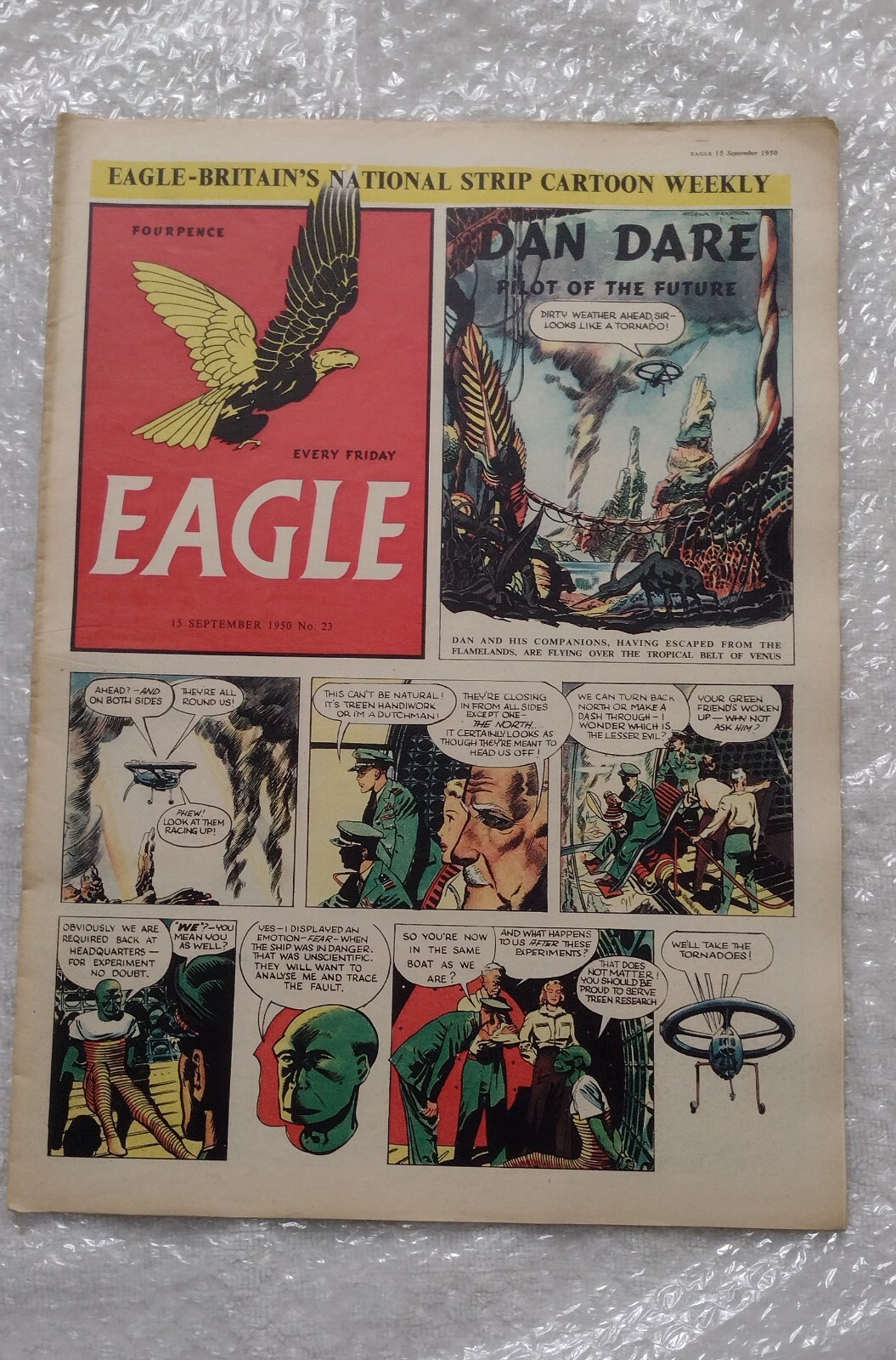 Eagle Comic Vol 1 No 23, 15th Sept 1950-Canadian Giant Semi Streamlined Locomoti