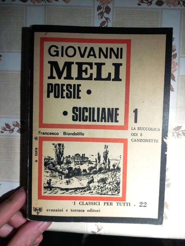 Poesie Siciliane Vol. 1 - Giovanni Meli (Avanzini Torraca 1965) I Edizione