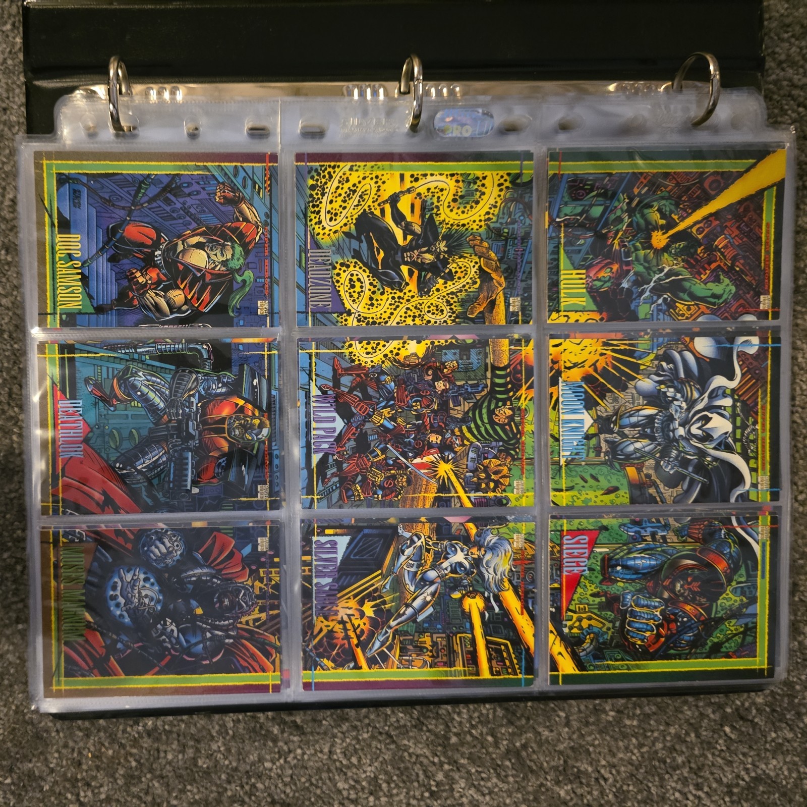 Marvel Universe 1993 (IV) Trading Card Complete Base and Chase Set - 1993