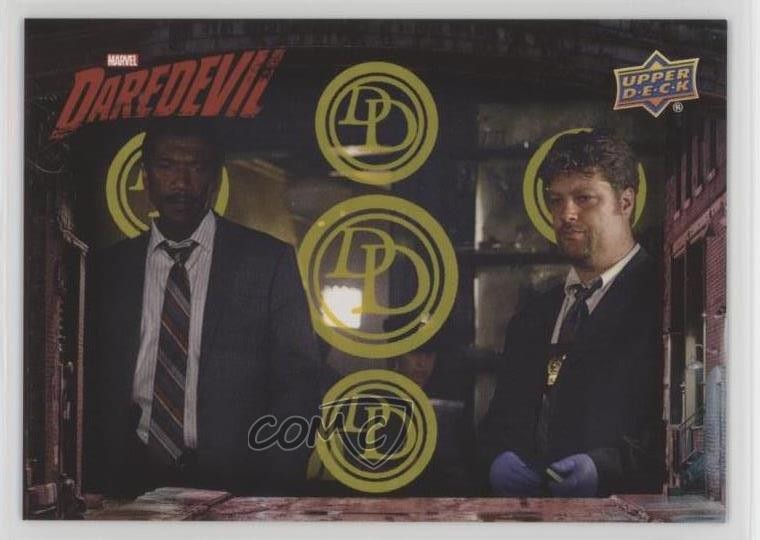 2018 Marvel Daredevil Seasons 1 & 2 Yellow Foil 76/99 Crime Scene #59 03kq