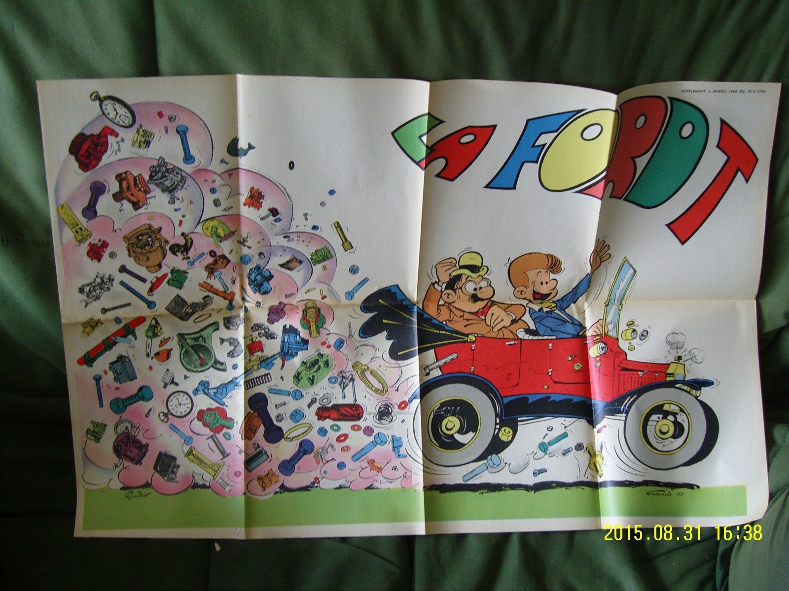 Spirou poster Marc Lebut la Ford T