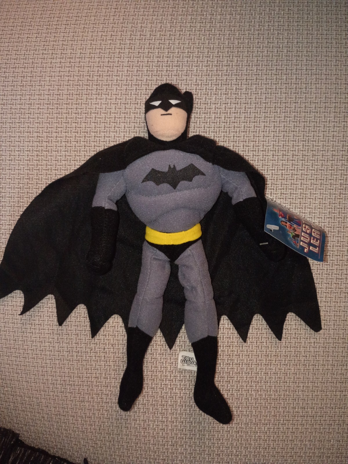 Body peluche e berretto Justice League Batman 12" nuovo con etichetta