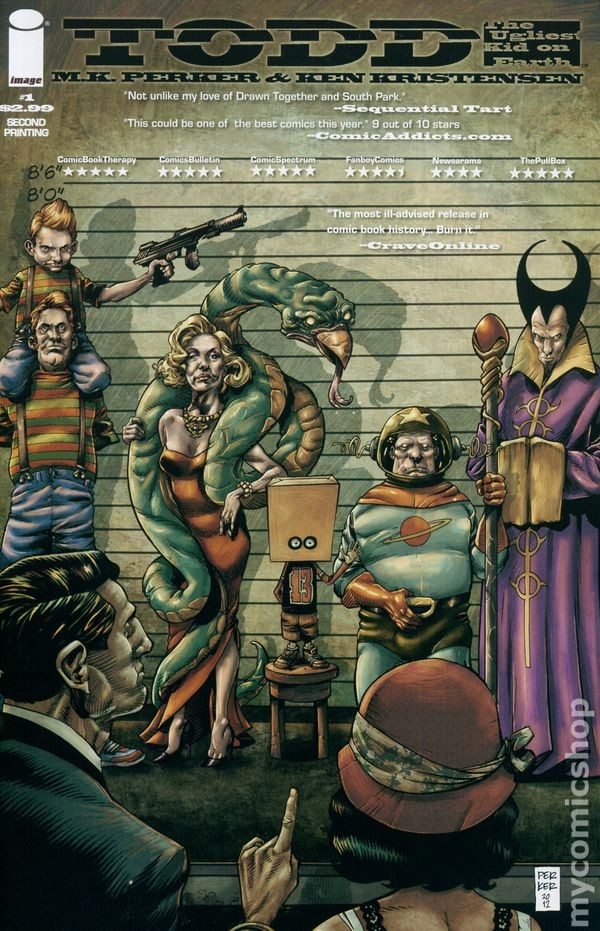 Todd the Ugliest Kid on Earth 1B Perker Variant 2nd Printing VF 2013 Stock Image