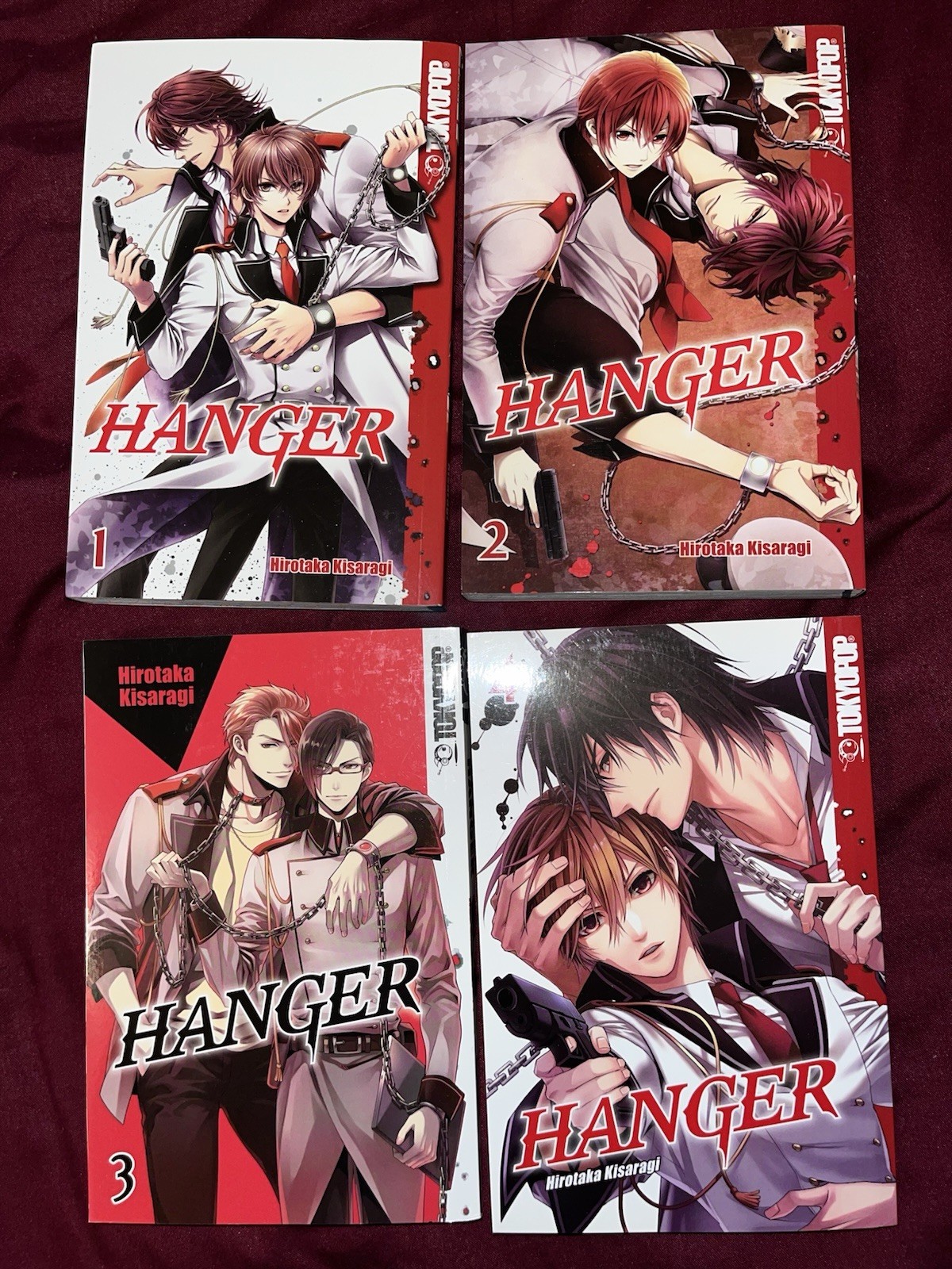 Lotto Manga Inglese Hanger Vols 1-4 | TOKYOPOP BLO OOP | Hirotaka Kisaragi