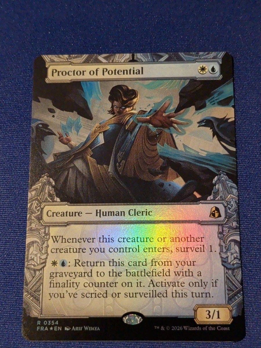 Proctor of Potential (Vetrina) Foil Reality Fracture #354 quasi nuovo MTG