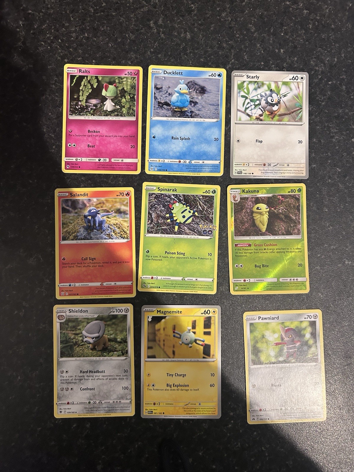 Pokémon TCG - 9 x Yuka Morii illustrated cards - No Dupes *see pictures* LOT1