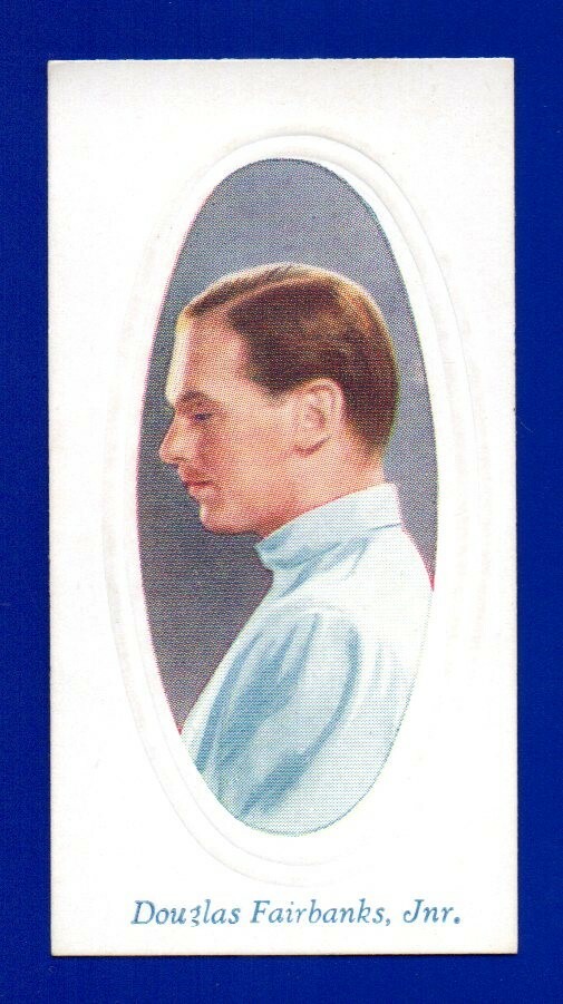 DOUGLAS FAIRBANKS JR 1936 GODFREY PHILLIPS EMBOSSED SCREEN STARS #10 EXCELLENT