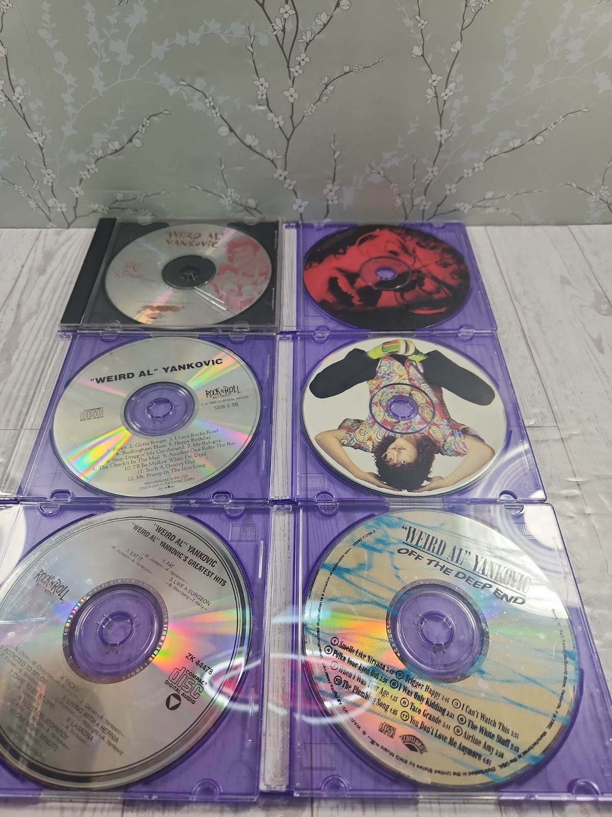 Weird Al Yankovic 6 CD Lot: Disc Only. No Cover Art. Look At Pics For Titles 