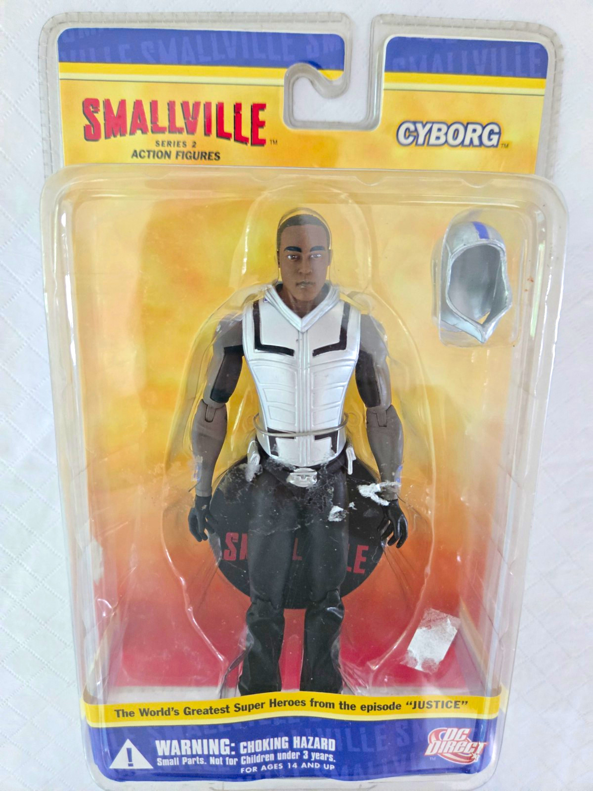 DC Direct Smallville Series 2 Cyborg Action Figure Blister Pack Sealed Retired 