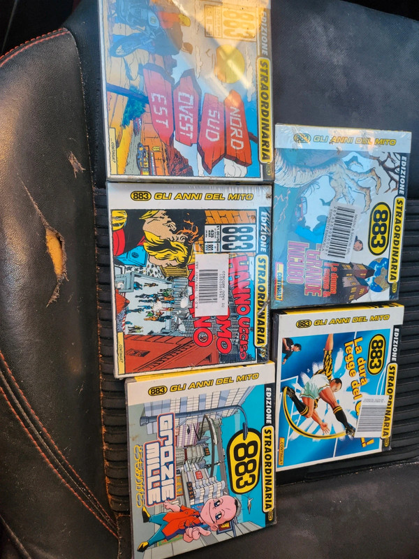 5 CD originali 883 nuovi