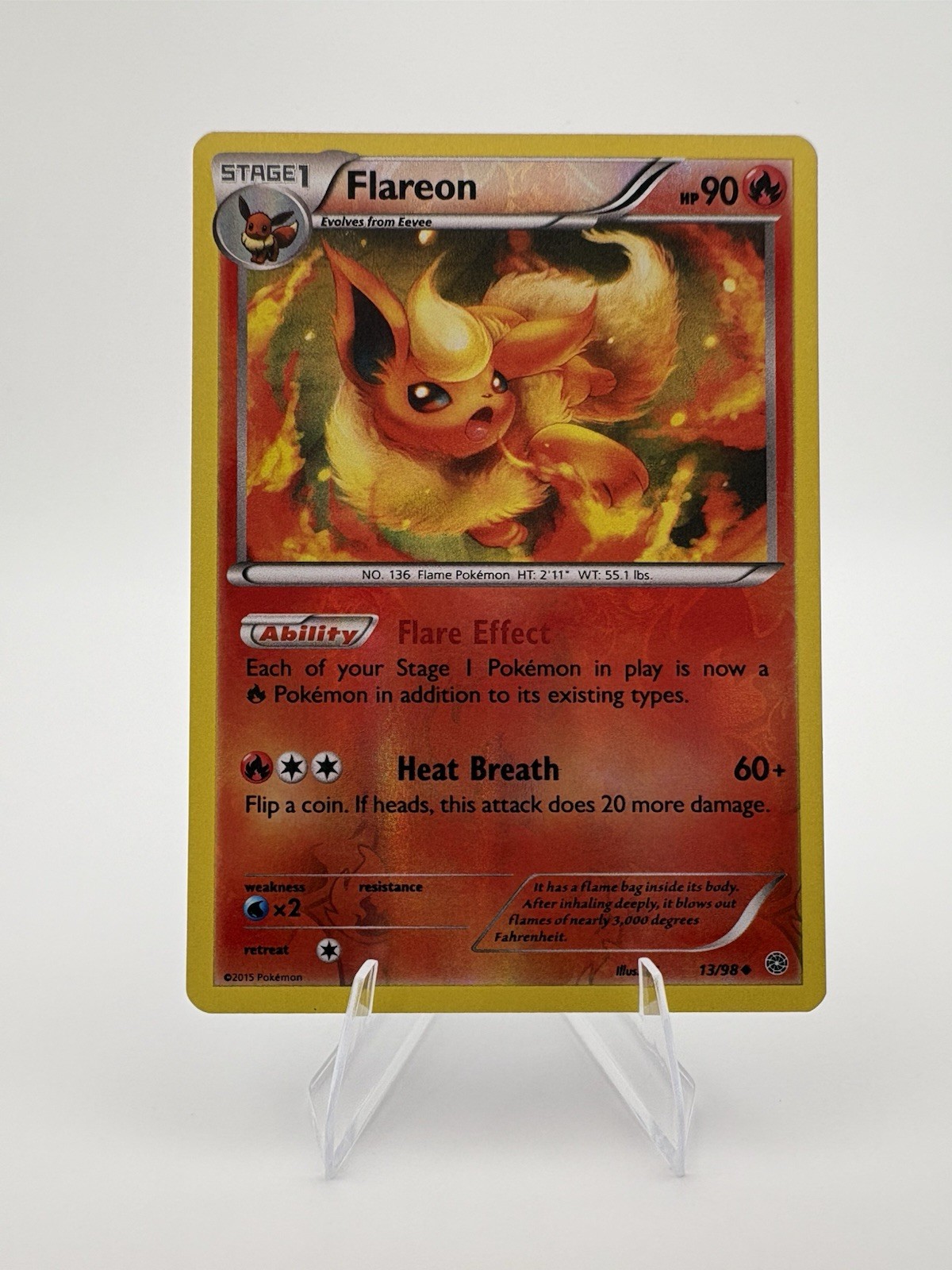 Pokemon TCG Flareon XY Ancient Origins Reverse Holo English 13/98