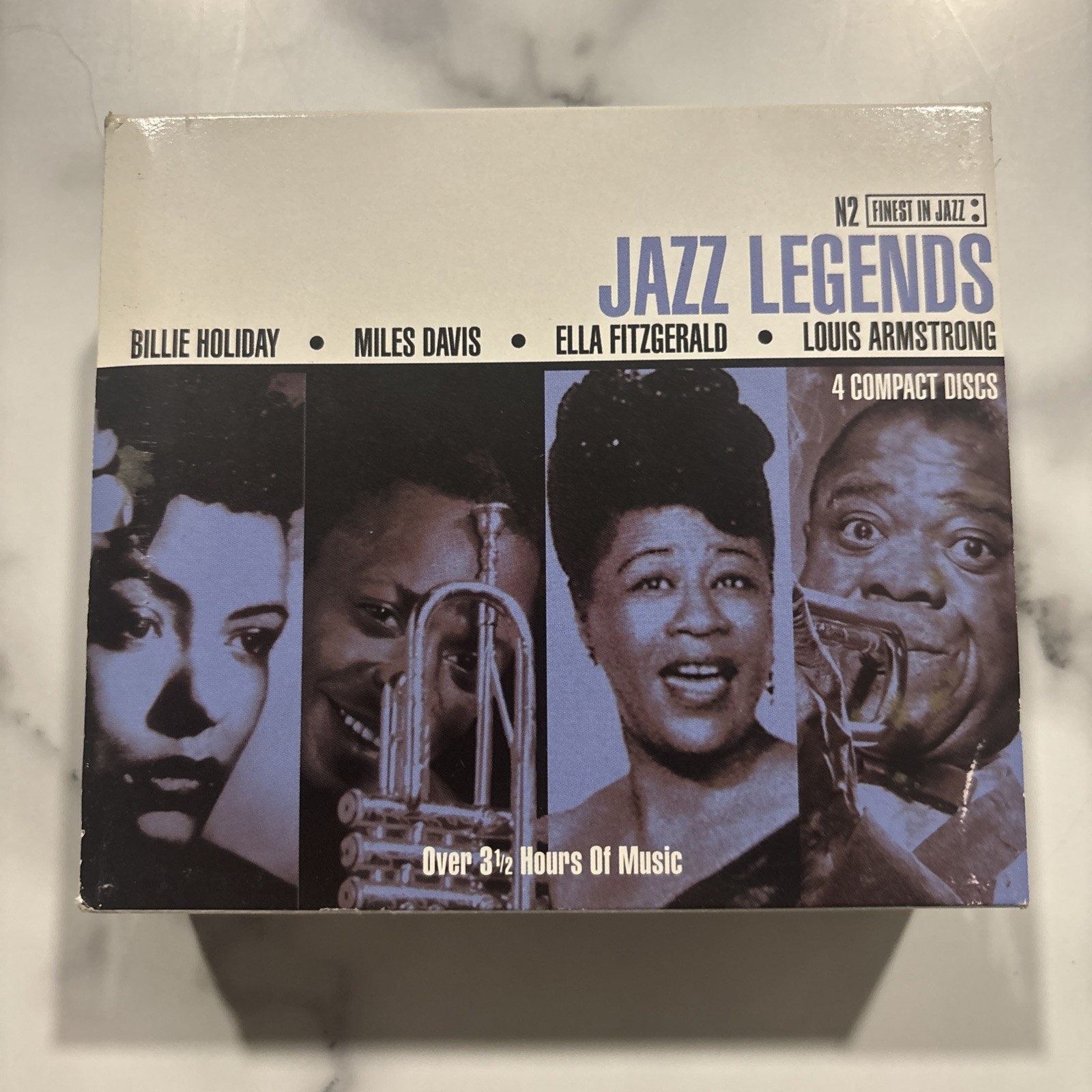 Jazz Legends Billie Holiday, Miles Davis, Ella Fitzgerald (CD, 1995) 4 Disc Set