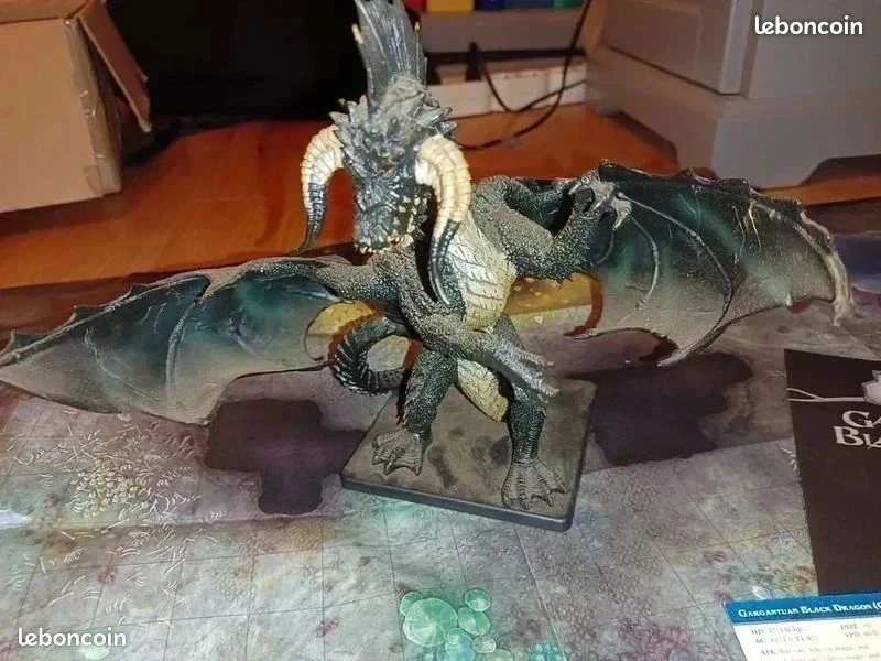 D&D Icons - Gargantuan Black Dragon (Scenario Pack complet)