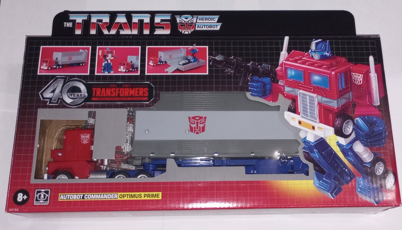 Transformers Retro 40th Anniversary G1 Reissue Optimus Prime Figure with Box
