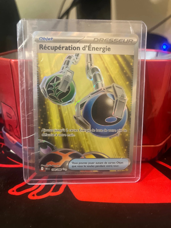 Récupération d’énergie full art chaos ascendant Pokémon