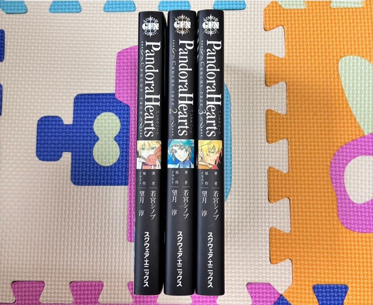Pandora Hearts Romanzo USATO Vol.1-3 Set 3 Libri Giapponesi Jun Mochizuki