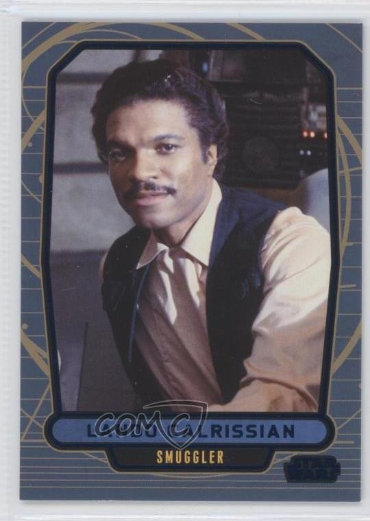 2013 Topps Star Wars Galactic Files Series 2 Blue /350 Lando Calrissian #487 1j8