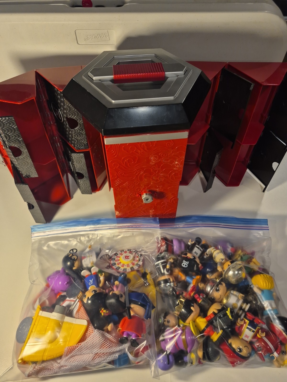 RYANS WORLD Shadow Warrior Mystery Case Box Storage  & 75+ Pcs Figures Accs