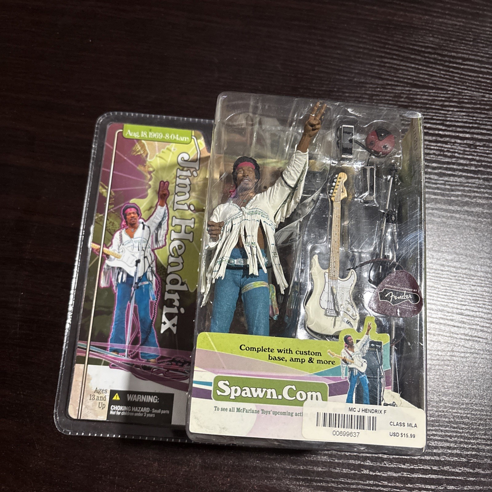 Modellino concerto McFarlane Toys Jimi Hendrix at Woodstock 2003 nuovo. Ex Cond