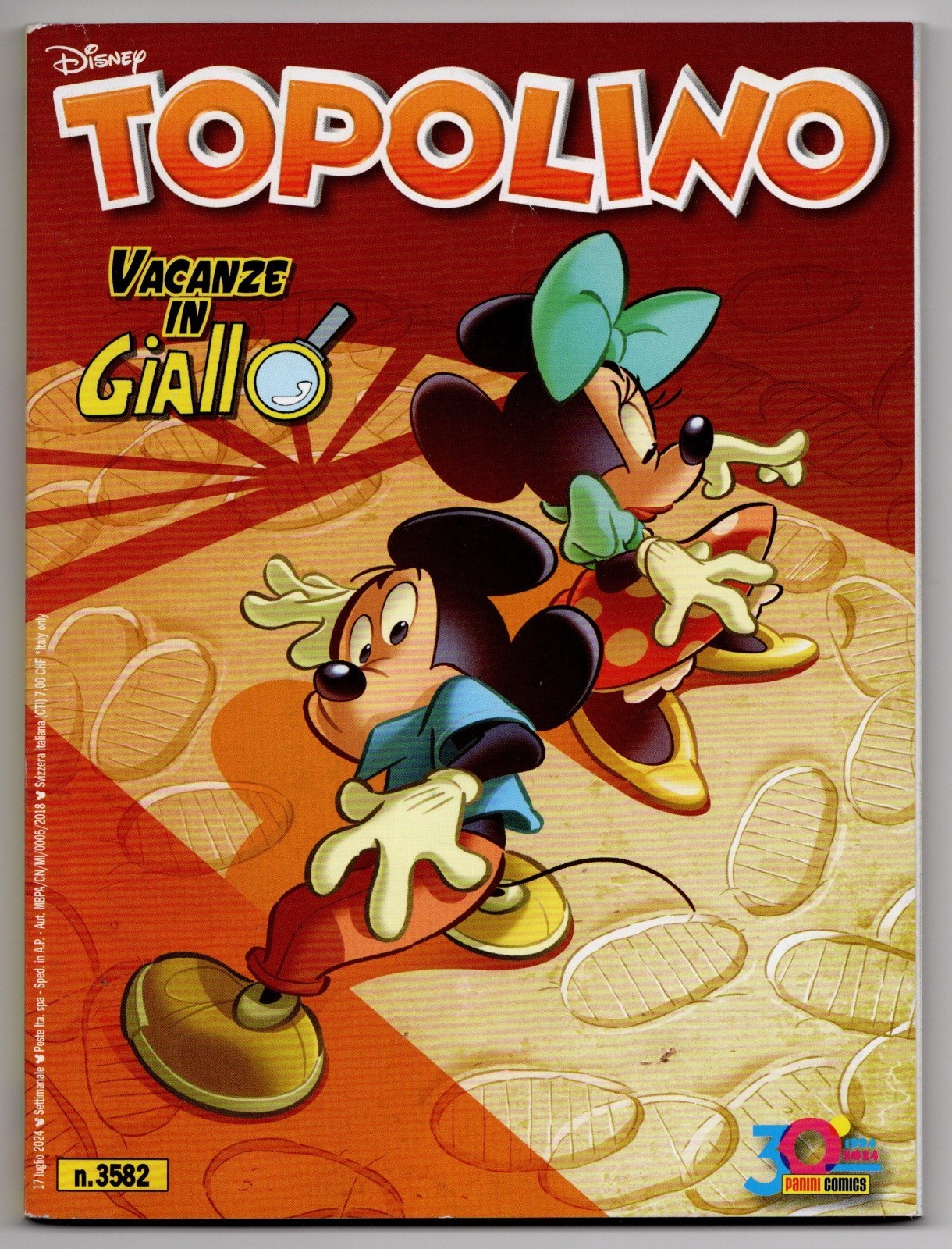 Fumetto Walt Disney Panini Comics Topolino N. 3582 luglio 2024 - Usato