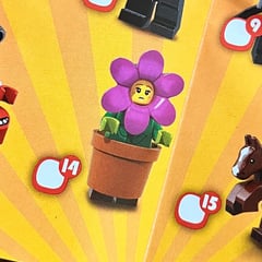Lego minifigures Serie 18 Ragazza Vaso di Fiori