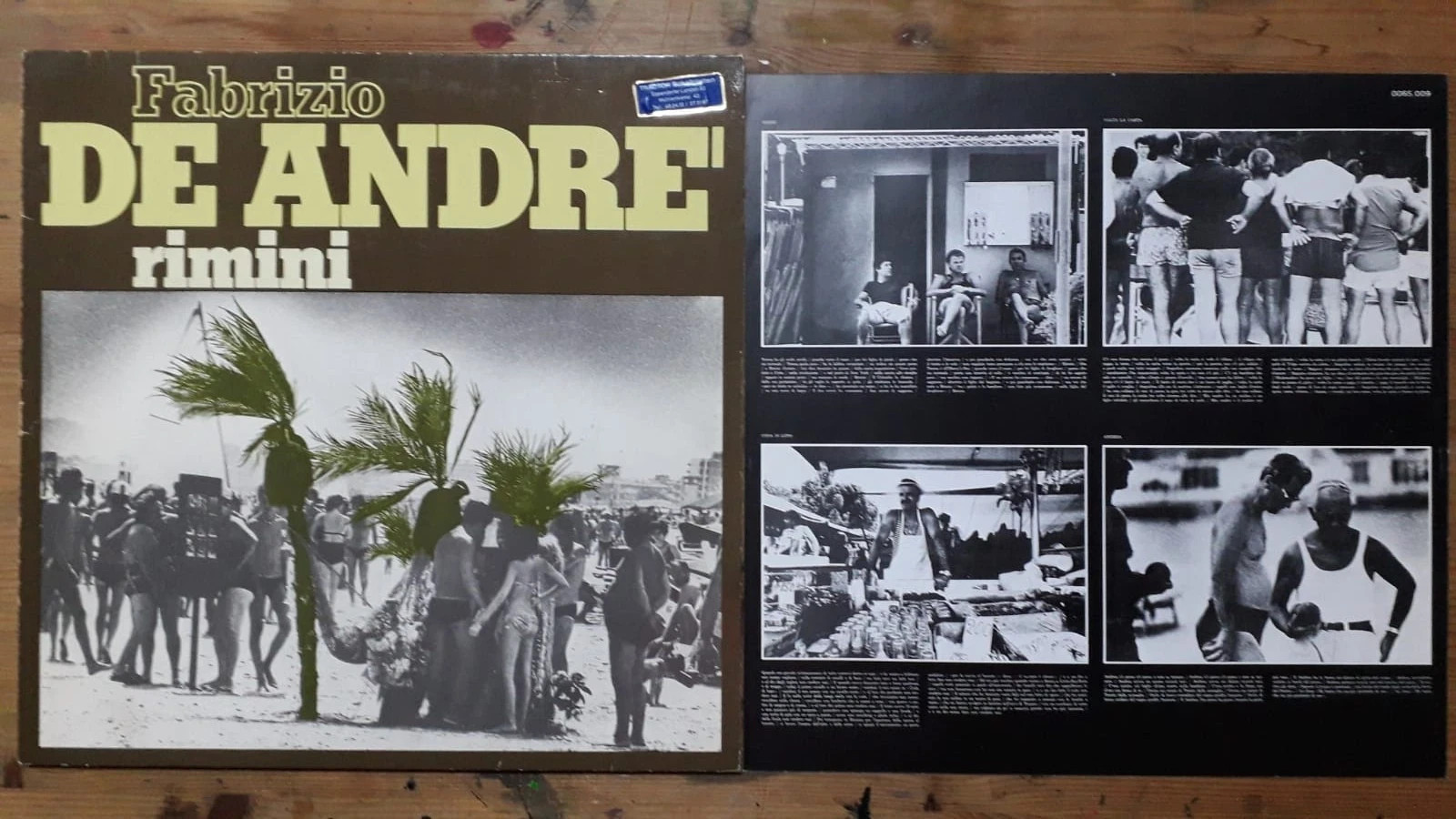 Fabrizio De André - Rimini . Lp Germania 1978 con inserto .