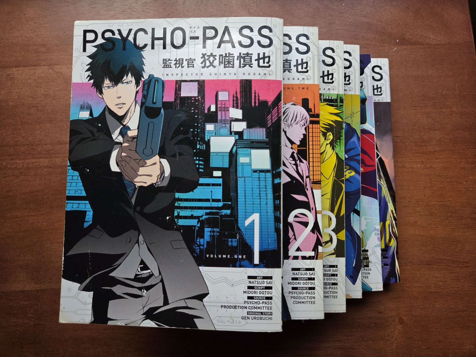 Psycho-Pass Ispettore Shinya Kogami Manga Vol 1-6 Completo