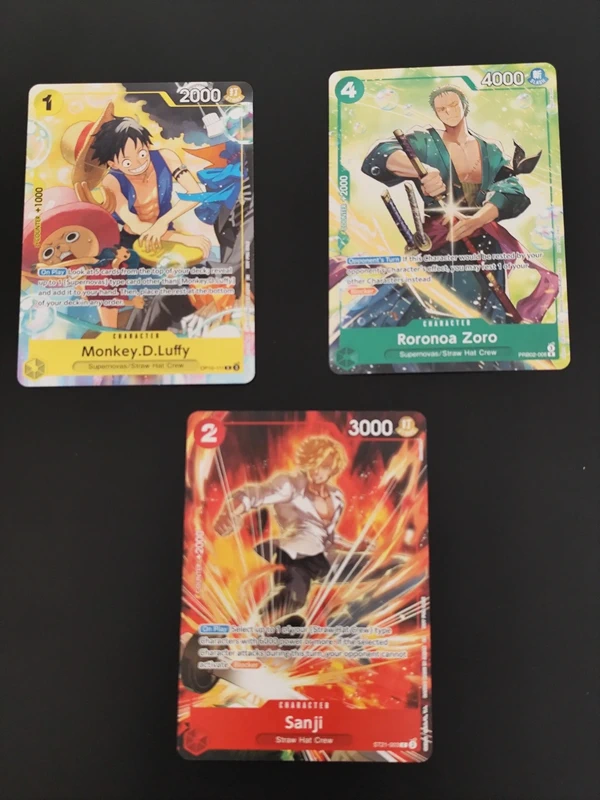 One Piece Luffy, Zoro & Sanji Promo Full Art ENG