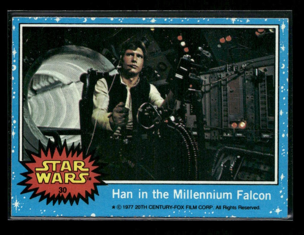 1977 Topps Star Wars #30 Han in the Millennium Falcon NM+++