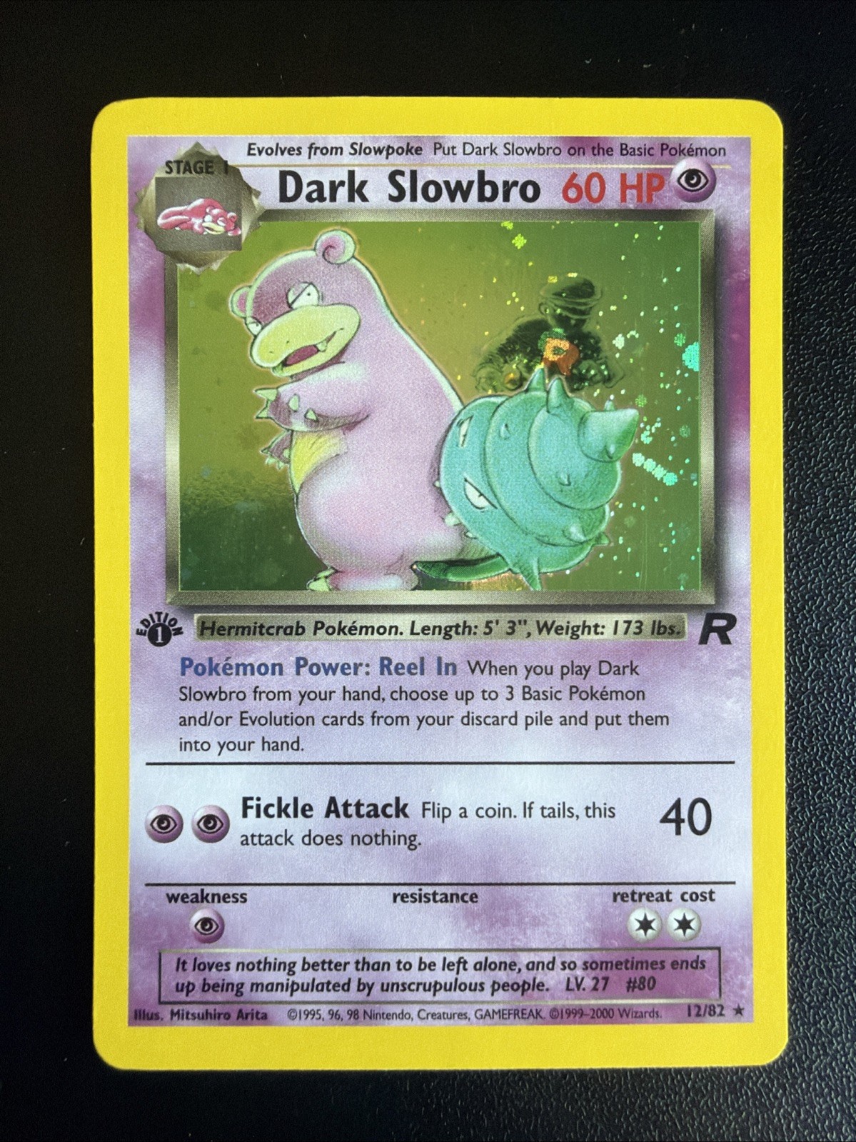 Dark Slowbro 12/82 Team Rocket Holo 1° edizione